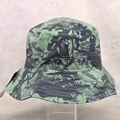 Sombrero de cubo de golf PGA Tour para hombre reversible camuflaje verde/negro talla única Foto 1 de 4
