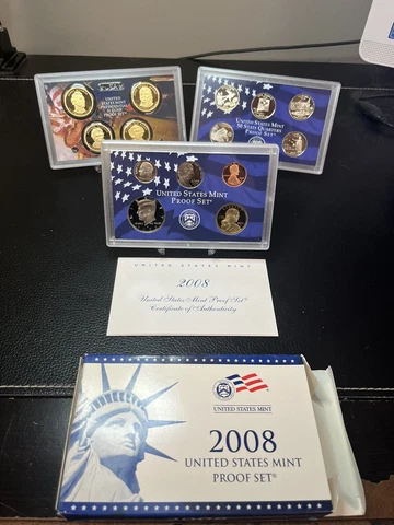 2008-S Clad Proof Set with Box & COA (14 Coins) Cover