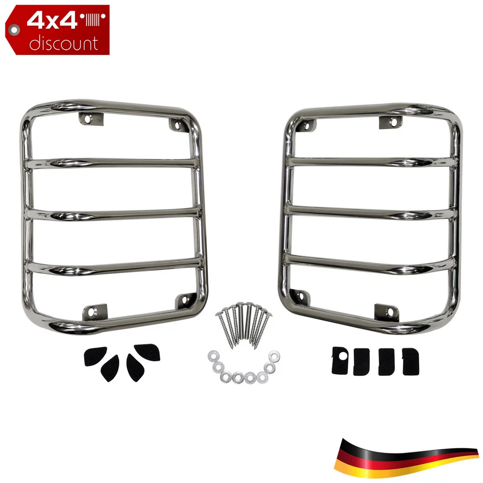 Gardes de feu, arrière Acier inoxydable Jeep Wrangler JK 2007+ - Photo 1/1