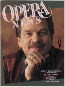 Brendel, Wolfgang - Opera News Signed Magazine - Picture 1 of 1