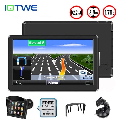 IOTWE 7 Zoll LKW PKW GPS Navi Navigationsgerät Auto Navigation Europa Karte POIs - Bild 1 von 4