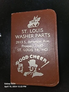 Vintage 1953 Notebook/calendar/recipes Of St Louis Washer Parts - Picture 1 of 6