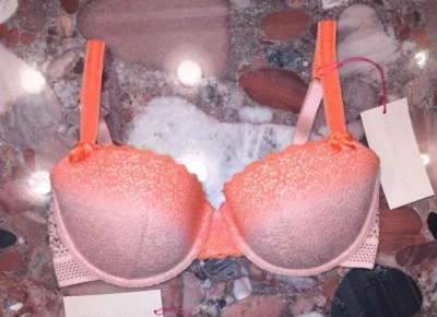 Sujetador Stella McCartney Millie Dibujo Tinte Rosa Floral Balconette UW NUEVO CON ETIQUETAS $90 Foto 1 de 4