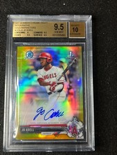 JO ADELL BGS 9.5 2017 BOWMAN CHROME DRAFT PROSPECT GOLD REFRACTOR AUTO RC 46/50