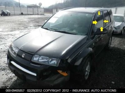 02-07 SATURN VUE DRIVER LEFT FRONT DOOR GLASS WINDOW ONLY - Image 1 of 4