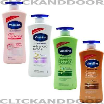 2 x Vaseline Intensivpflege Körperlotion 20,3 oz/600 ml Sorten auswählen