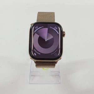 Unlocked Apple Watch Series 10 46MM Gold Titanium Gold Milanese Loop MX003LW/A - Picture 1 of 6