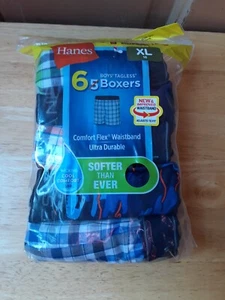 Hanes Boys Boxers ( 6 Pair) Size XL (18) NEW WITH TAGS - Picture 1 of 2