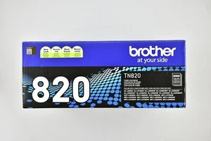 Brother TN820 Black Standard Yield Toner Cartridge NEW IN DAMAGE BOX - Picture 1 of 4