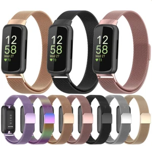 Orologio Magnetico Per Fitbit Inspire 3 Acciaio Inox Cinturino Milanese Metallo - Foto 1 di 18