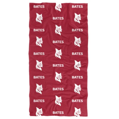 Toalla de playa/toalla de baño Bates College, patrón de logotipo de 30"x60" Foto 1 de 4