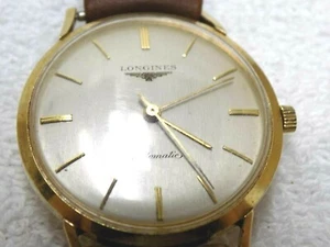 LONGINES 14K MASSIVGOLD AUTOMATIKAUFZUG HERRENUHR LAUFEN - Bild 1 von 7