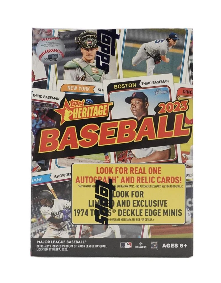 2023 Topps Heritage Baseball Blaster Box (8 Packs/9 Cards)