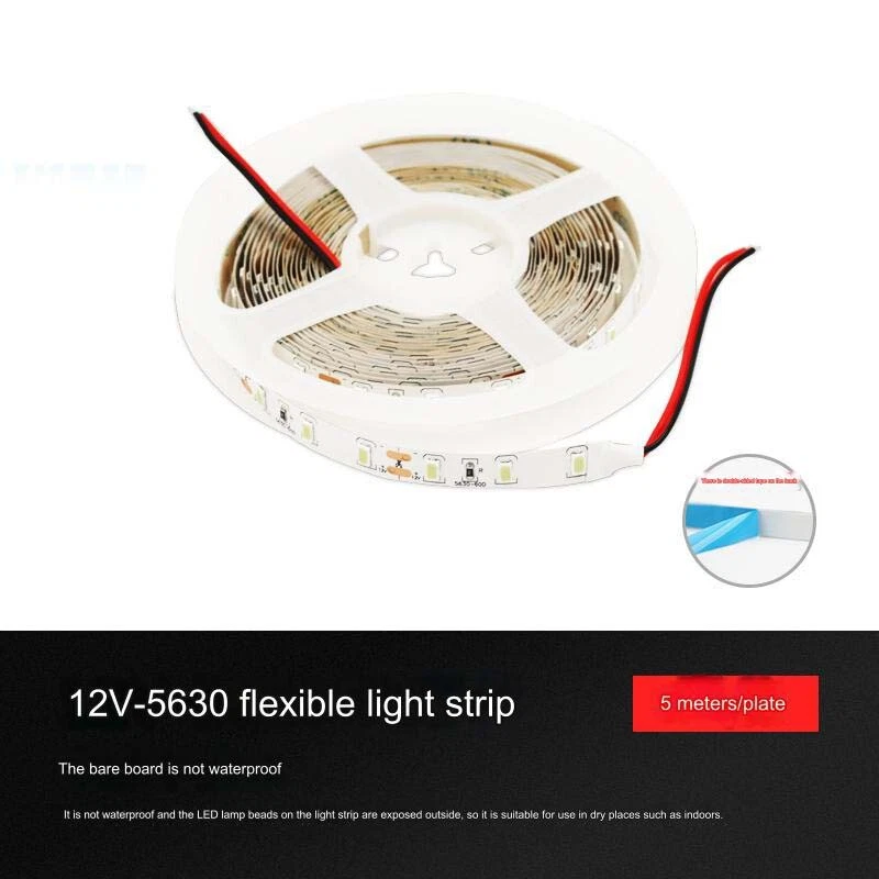 5M 12V LED Strip Light 60Leds/M 5630 Home Theater Camping Car Wedding Garden - Image 1 of 4