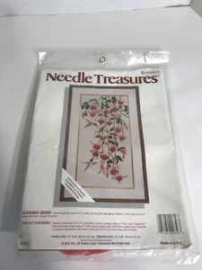 Vintage New JCA Inc Needle Treasures Garden Gems 00656 Floral Stitchery USA Made - Picture 1 of 6