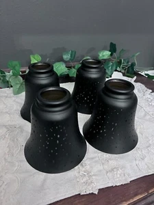 Brand New Matte Black Chandelier light shade cover 5"W - Picture 1 of 8