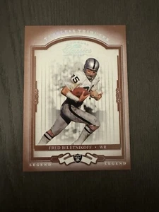 2004 Donruss Classics Timeless Tributes Red Parallel /100 #114 FRED BILETNIKOFF - Picture 1 of 3