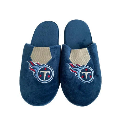 Tennessee Titans NFL Men's Team Stripe Slipper, 4 Sizes Available, FREE SHIP Cover