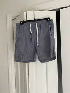 Pantalones cortos J.Crew azul cambray con cordón para hombre XS - Imagen 1 de 3
