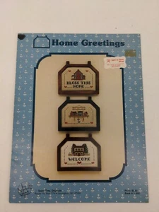 Vintage Home Greetings Spare Time Originals Counted Cross Stitch Booklet Leaflet - Picture 1 of 5