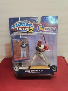 2001 Starting Lineup 2 New in Box - Ken Griffey Jr Cincinnati Reds Pre-owned MT - Picture 1 of 8