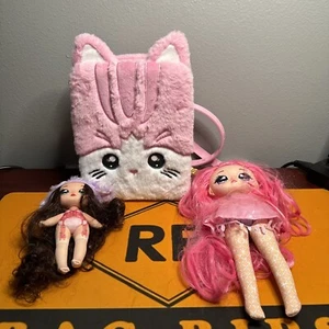 Na Na Na Surprise Pink Bunny Backpack Playset Bedroom with Accessories & 2 Dolls - Picture 1 of 9