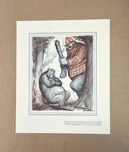 Serie di stampe Paul Bunyan anni '50 n. 68 Quando Paul vide l'orniato - Hudag nascosto... - Foto 1 di 2