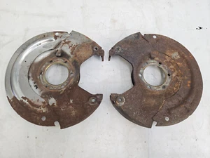 DISC BRAKE BACKING PLATES CHEVY GMC TRUCK 73-87 1/2 TON 6 LUG 10 BOLT DANA 44 GM - Picture 1 of 8