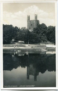Cartolina fotografica SAALFELD/Sala SCIAME ALTO anni 30 - Foto 1 di 1