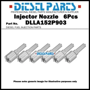 6 piezas boquillas de inyector de combustible DLLA152P903 0433171600 para VOLVO FH12 FM12 12.0/12.1d - Imagen 1 de 6