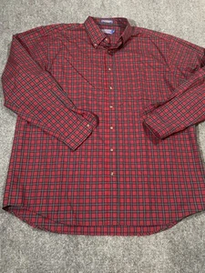 Pendleton Hemd Herren 2XL lang rot kariert Wolle Button Down Sir Pendleton XXL - Bild 1 von 8