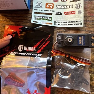 INJORA INJS022 22KG Low Profile Digital Servo and 25T Servo Arm For RC Car - Picture 1 of 7