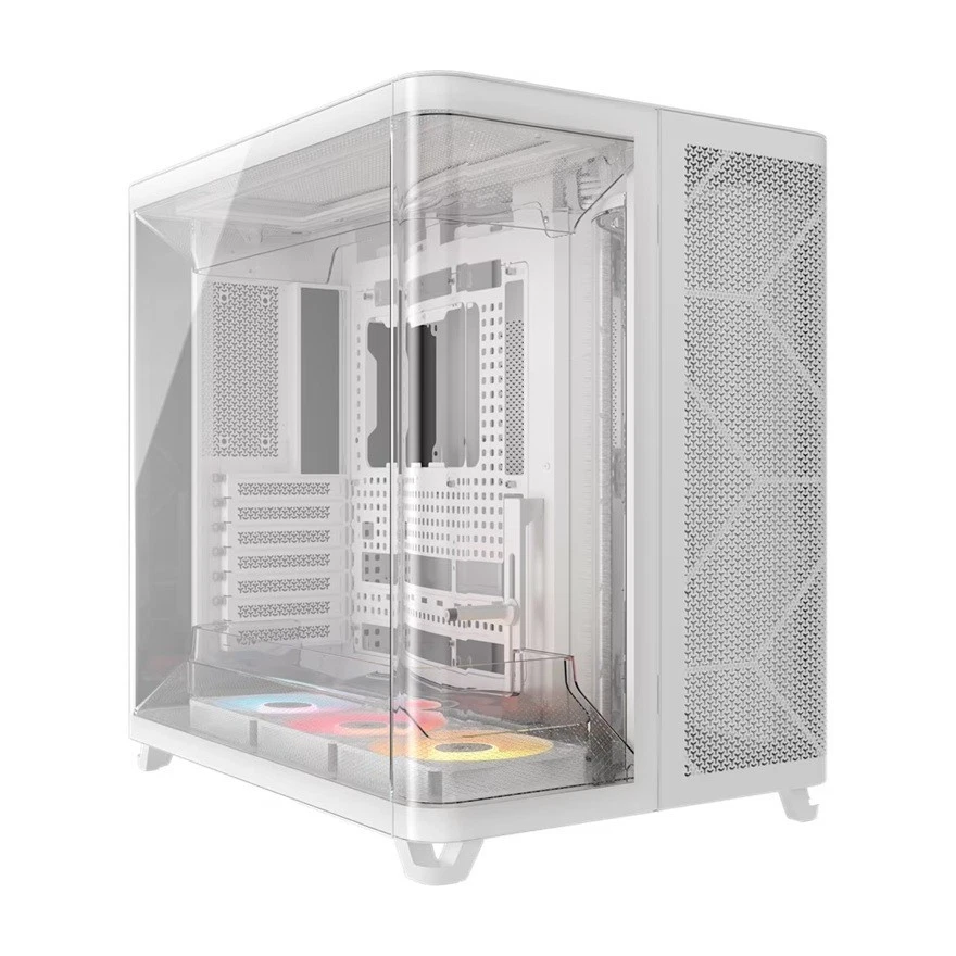 Corsair AIR 5400 RS-R ARGB Mid-Tower ATX Case - White, Triple-Chamber, 360mm Rad - Image 1 of 1