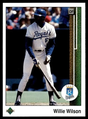 1989 Upper Deck Willie Wilson Kansas City Royals #244 - Image 1 of 2