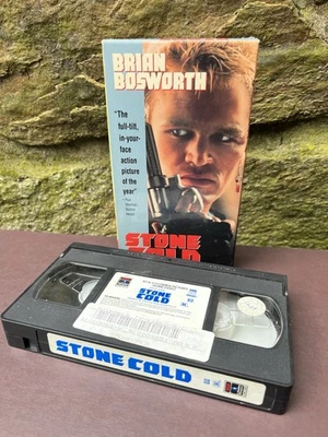 1991 Stone Cold VHS Brian Bosworth Lance Henriksen RLM Action Schlock BOTW - Image 1 of 2