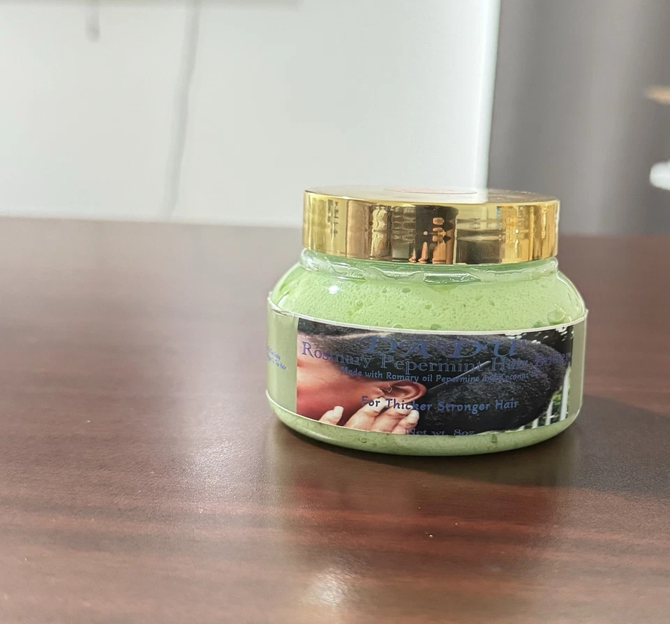 Da’Du’ organic  Rosemary peppermint hair Growth butter 8oz . - Image 1 of 1