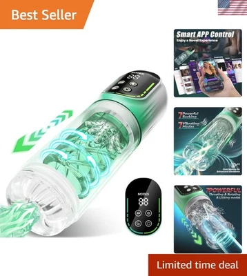 高性能男性Stroker：应用控制，支持7种模式和防水设计 — 第 1/4 张图片