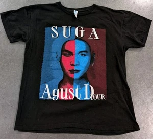 Camicia concerto Suga BTS Agust D Tour donna taglia M nera double face manica corta - Foto 1 di 9