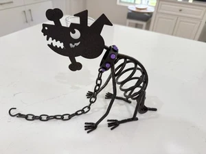 Partylite STICKS THE DOG Metal Skeleton Tealight Holder HALLOWEEN Dog Sticks - Picture 1 of 4