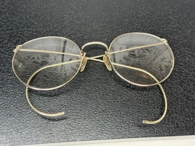 Copos antigos folheados a ouro artesanato aro redondo templos flexíveis Studious - Imagem 1 de 4