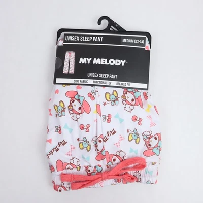 Sanrio My Melody Sleep Pant Adult Medium Mouse Pajamas Lounge Pockets Cute 32-34 - Image 1 of 4