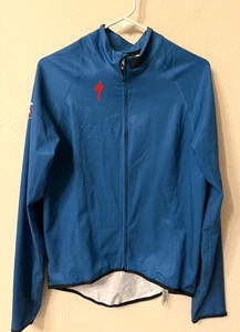 Specialized Deflect SL Jacket bike lightweight men's L tight fit blue zip pocket - Picture 1 of 10