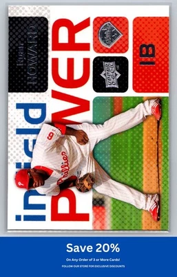 Ryan Howard 2008 Upper Deck #IP-RH Infield Power Philadelphia Phillies K22 - Изображение 1 из 2