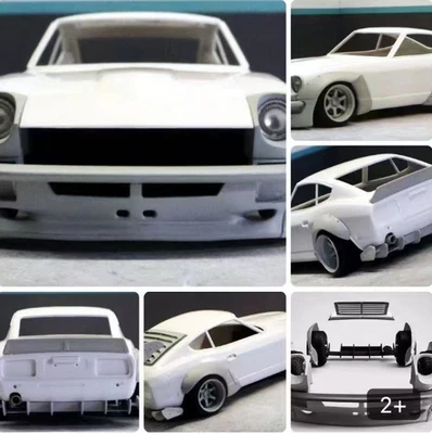 Wide Body Resin Kit for Nissan 240Z Rocket Rabbit Unpainted Model Toys 1/24th - Image 1 of 2