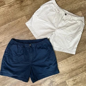 Chubbies Shorts Original Set Of 2 Khaki And Navy Men’s Size XL 5.5”And 7” Inseam - Picture 1 of 19