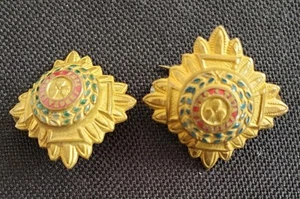 Original WW1 /WW2 British Army Officers Epaulet Shoulder Badges - 2nd Lieutenant - Picture 1 of 2
