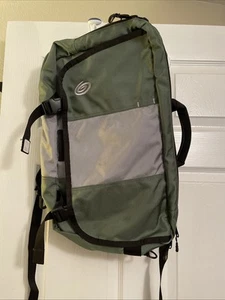 Timbuk2 Messenger Bag / Backpack Green/Grey EUC See Photos - Picture 1 of 8