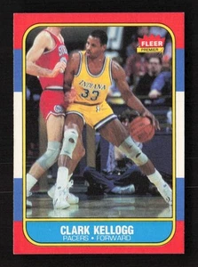 Clark Kellogg 1986-87 Fleer #58 Indiana Pacers NBA Basketball - Picture 1 of 2