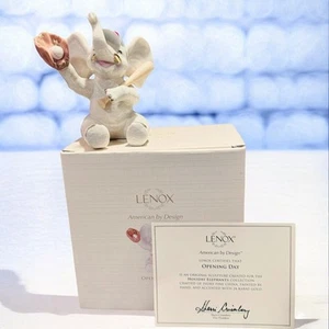 Lenox OPENING DAY Baseball Elephant Figurine New in Box with COA - Picture 1 of 11