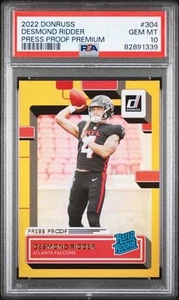 2022 Donruss DESMOND RIDDER 'Press Proof Premium' SP #304 PSA 10 - Picture 1 of 2
